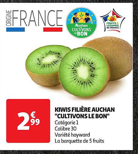 kiwis filière auchan "cultivons le bon"