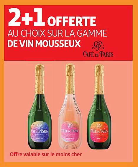 La Gamme De Vin Mousseux Café De Paris