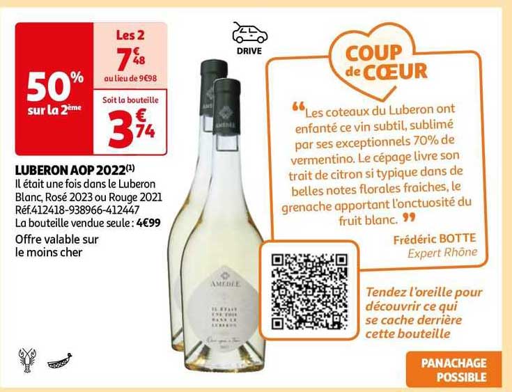 luberon aop 2022 il était une fois le luberon blanc, rosé 2023 ou rouge 2021