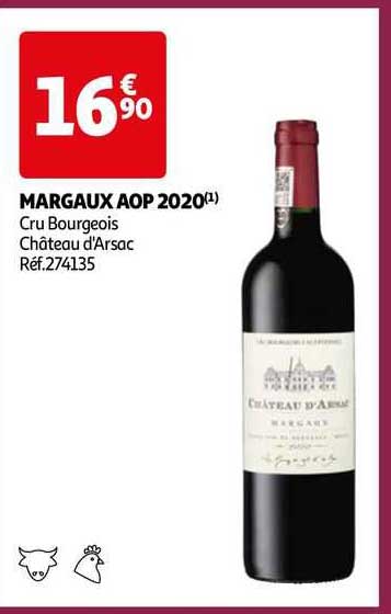margaux aop 2020 cru bourgeois château d'arsac