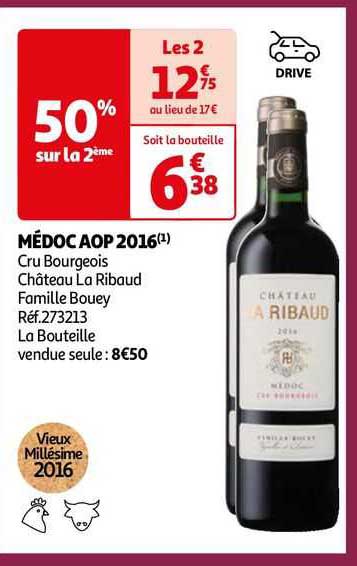 médoc aop 2016 cru bourgeois château la ribaud famille bauey
