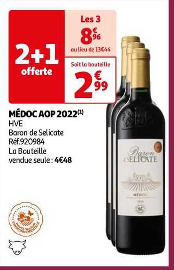 Médoc Aop 2022 Hve Baron De Selicate