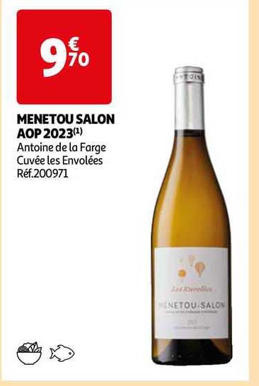 menetou salon aop 2023 antoine de la farge cuvée les envolées