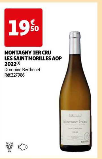 montagny 1er cru les saint morilles aop 2022 domaine berthenet