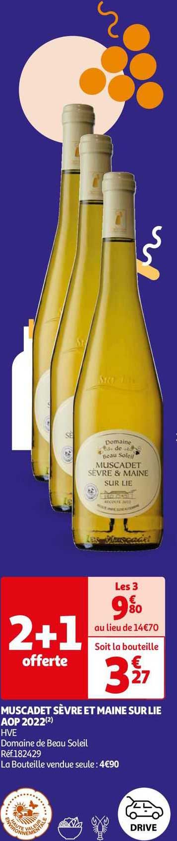 Muscadet Sèvre Et Maine Sur Lie Aop 2022 Hve Domaine De Beau Soleil