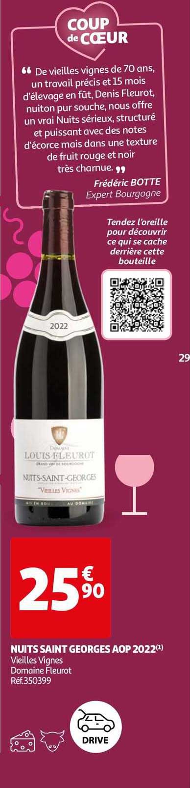 Nuits Saint Georges Aop 2022 Vieilles Vignes Domaine Fleurot