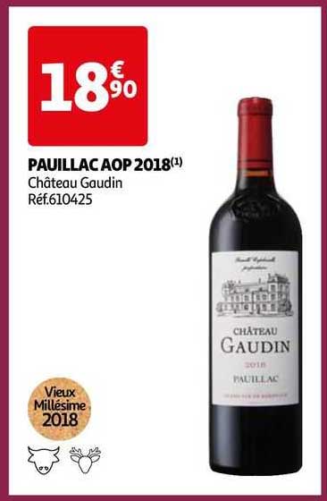 pauillac aop 2018 château gaudin