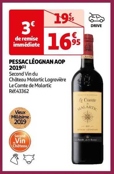 pessac léognan aop 2019 second vin du château malartic