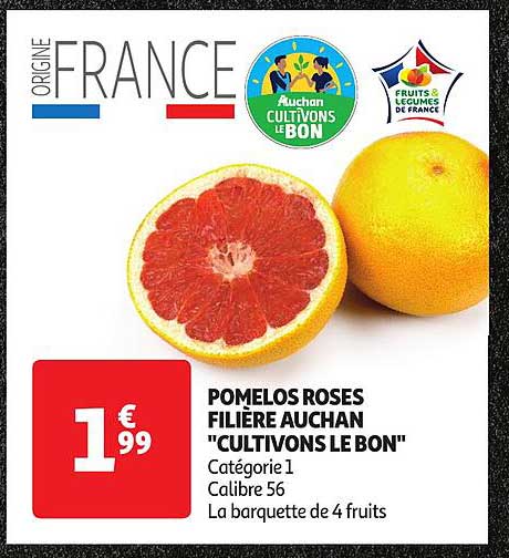 pomelos roses filière auchan "cultivons le bon"