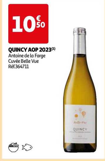 quincy aop 2023 antoine de la farge cuvée belle vue