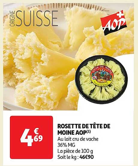 rosette de tête de moine aop