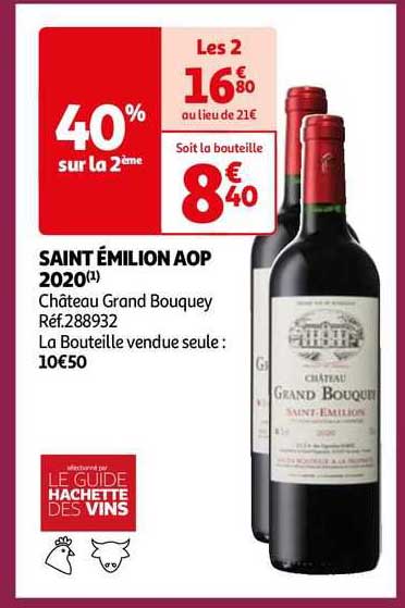 saint émilion aop 2020 château grand bouquey