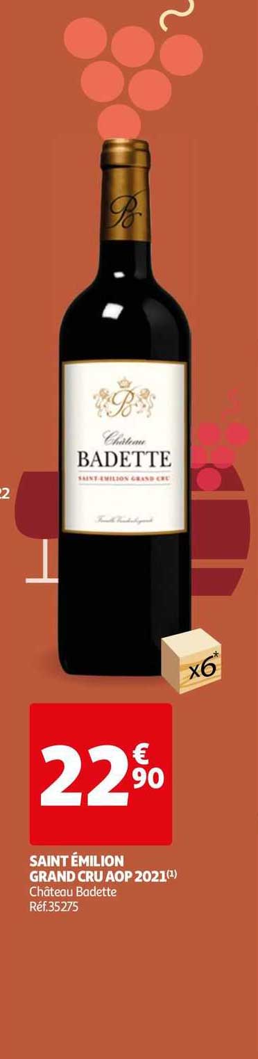 Saint émilion Grand Cru Aop 2021 Château Badette