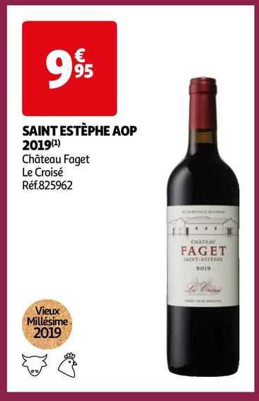 saint estèphe aop 2019 château faget le croisé