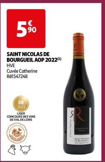 saint nicolas de bourgueil aop 2022 hve cuvée catherine