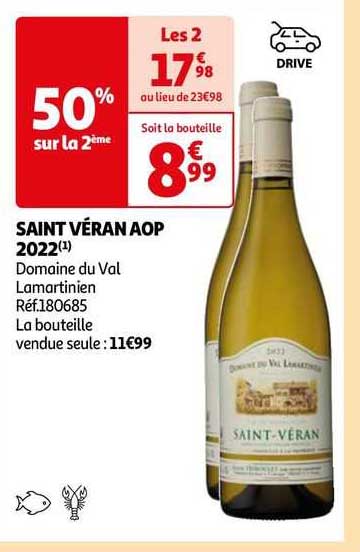 saint véran aop 2022 domaine du val lamartinien