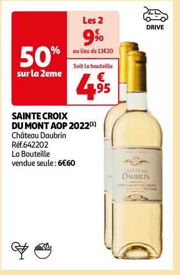 sainte croix du mont aop 2022 château daubrin