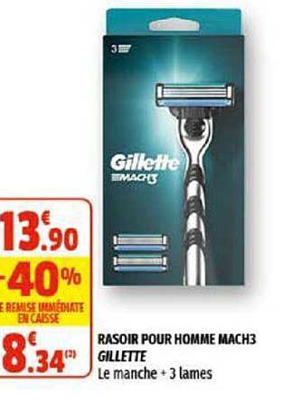rasoir pour homme mach3 gillette