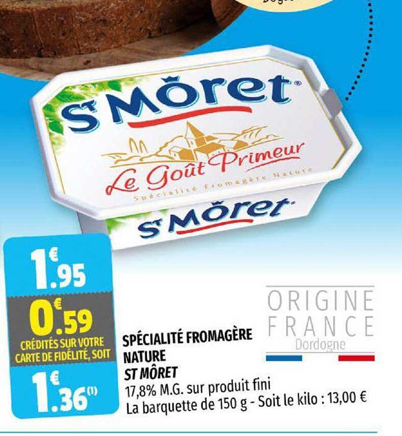 spécialité fromagère nature st môret