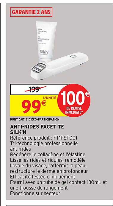 anti-rides facetite silk'n