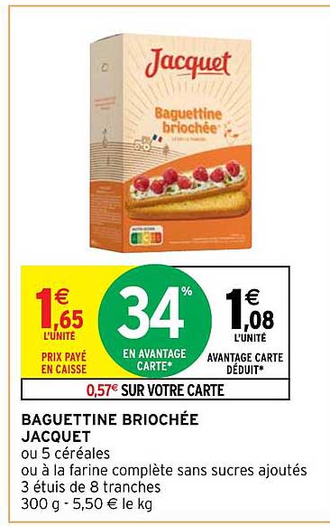 baguettine briochée jacquet