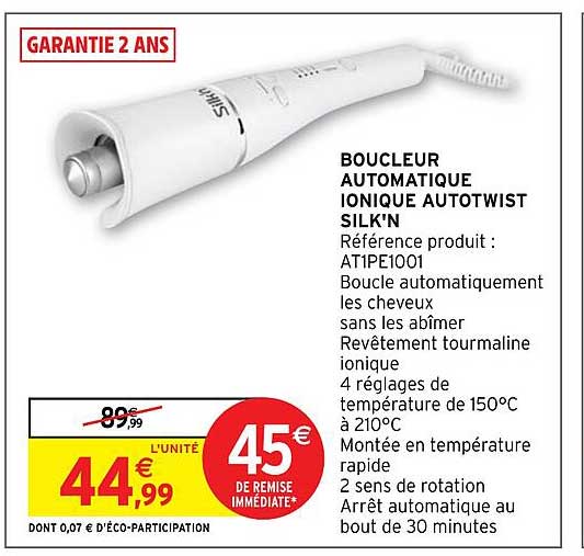 boucleur automatique ionique autotwist silk'n
