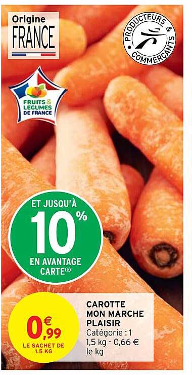 carotte mon marché plaisir