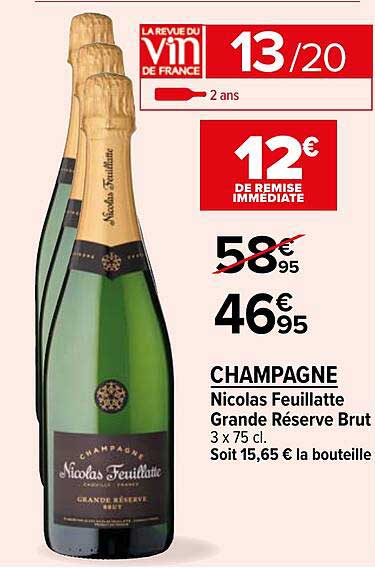 champagne nicolas feuillatte grande réserve brut