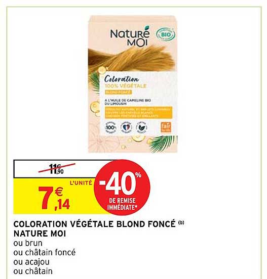 coloration végétale blond foncé naturé moi