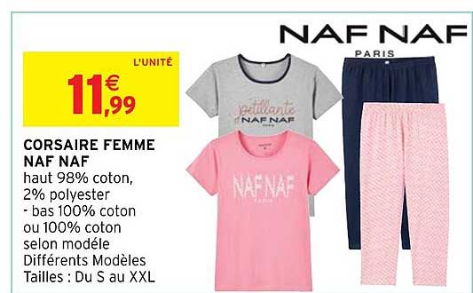 corsaire femme naf naf