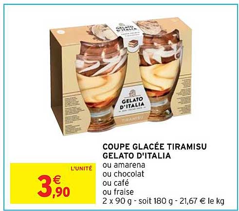 coupe glacée tiramisu gelato d'italia
