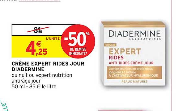 crème expert rides jour diadermine