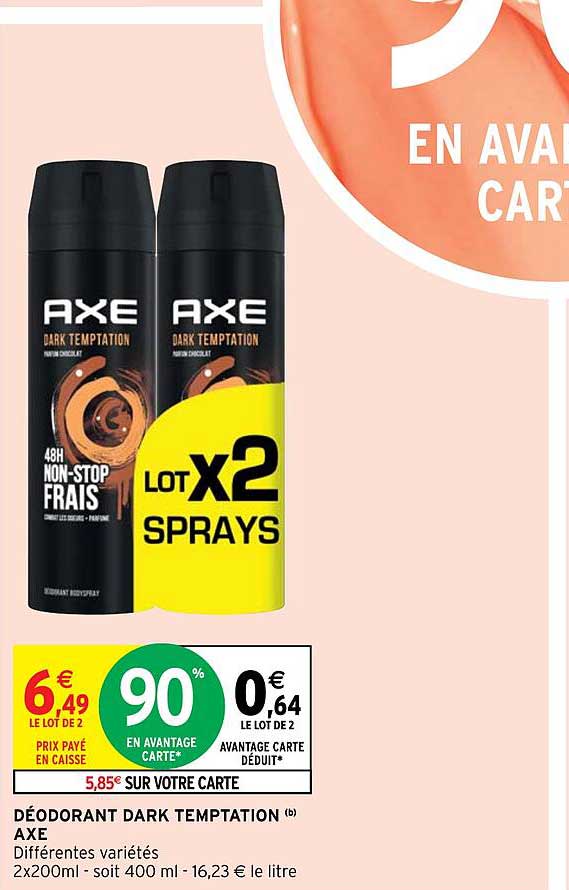 déodorant dark temptation axe