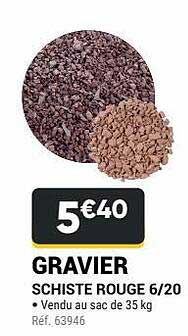 gravier schiste rouge 6-20