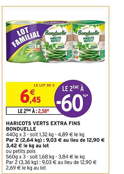 Haricots Verts Extra Fins Bonduelle