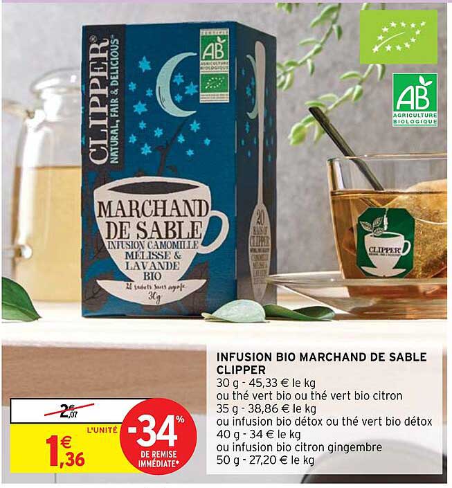 infusion bio marchand de sable clipper