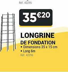 longrine de fondation