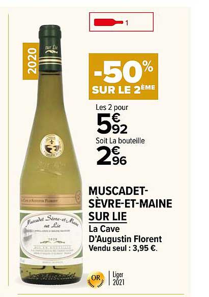 muscadet-sèvre-et-maine sur lie la cave d'augustin florent