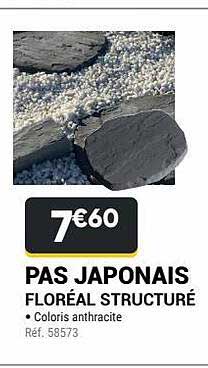 pas japonais floréal structrué