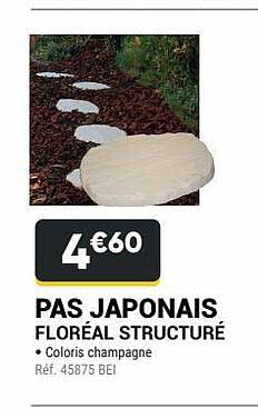 pas japonais floréal structuré