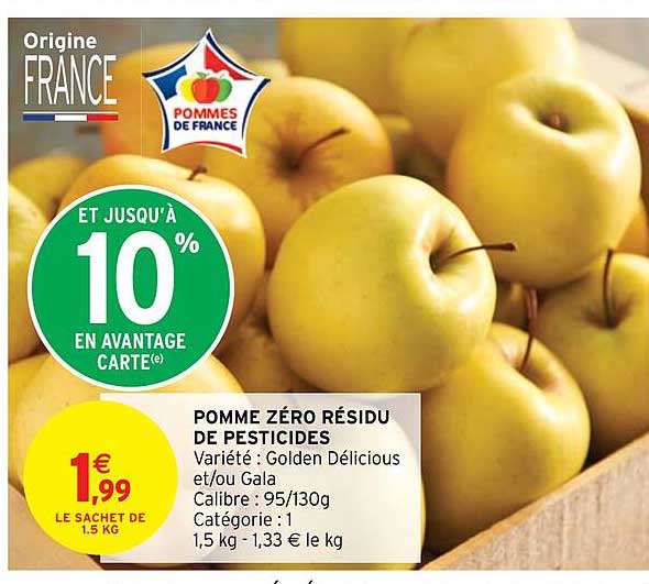 pomme zéro résidu de persticides