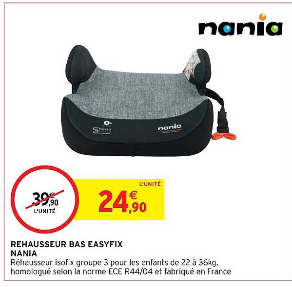 rehausseur bas easyfix nania