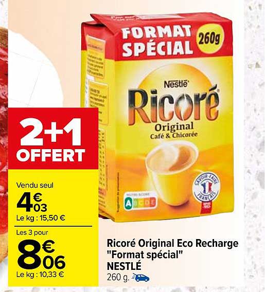 ricoré original éco recharge "format spécial" nestlé