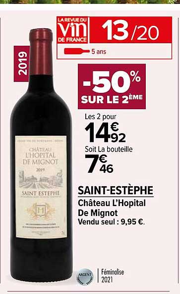saint-estèphe château l'hopital de mignot