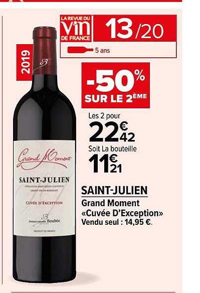 saint-julien grand moment «cuvée d'exception»