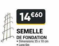 semelle de fondation