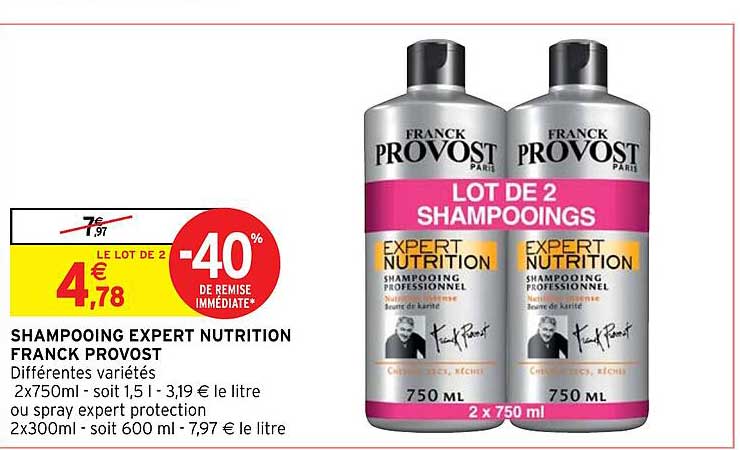 shampooing expert nutrition franck provist