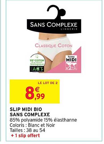 slip midi bio sans complexe