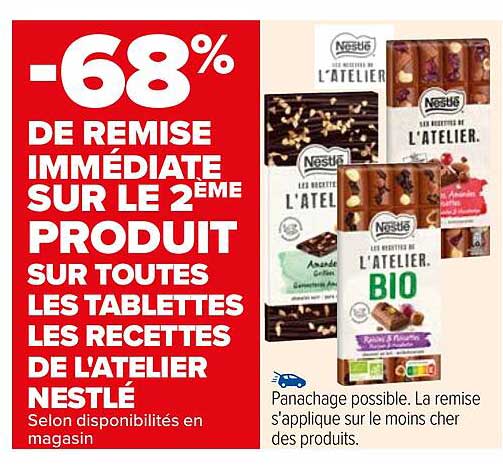 tablettes les recettes de l'atelier nestlé