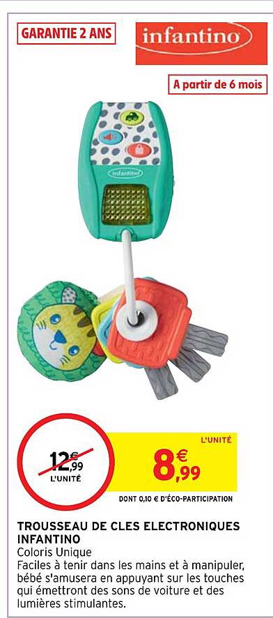 trousseau de clés électroniques infantino